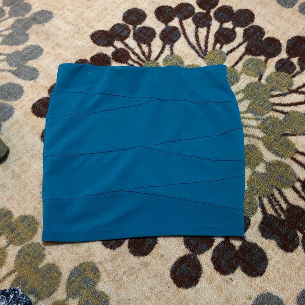 Blue Pencil Skirt